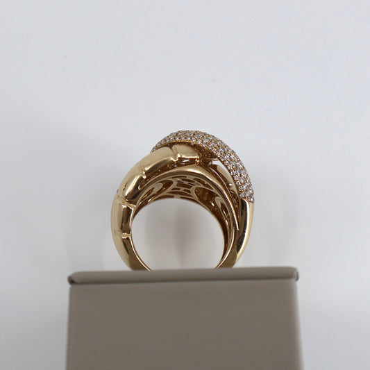 14KY 2.16CTW 233 ROUND DIAMOND SWIRL FASHION RING DRCD5983