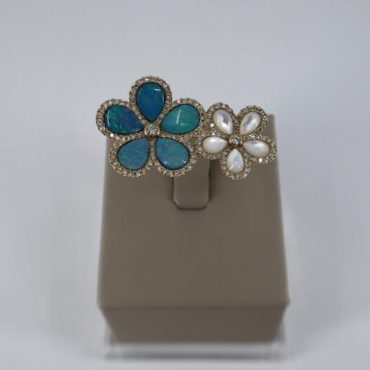 14K Yellow Gold Ring with Diamond SRG20677