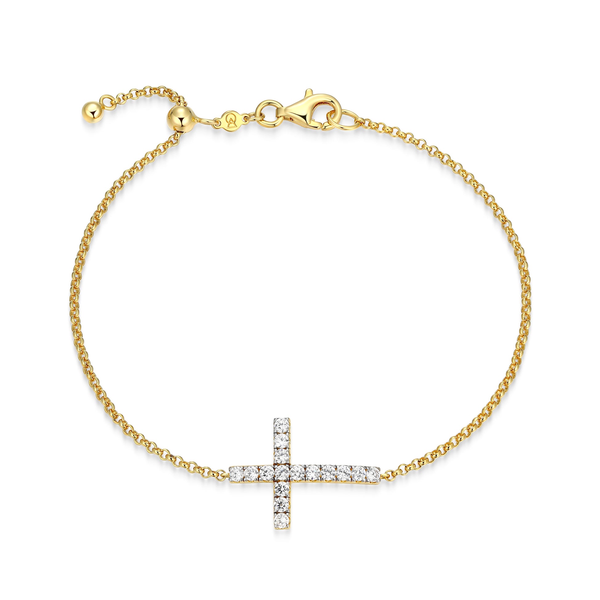 MB0150Y - Faith Cross Bolo Bracelet