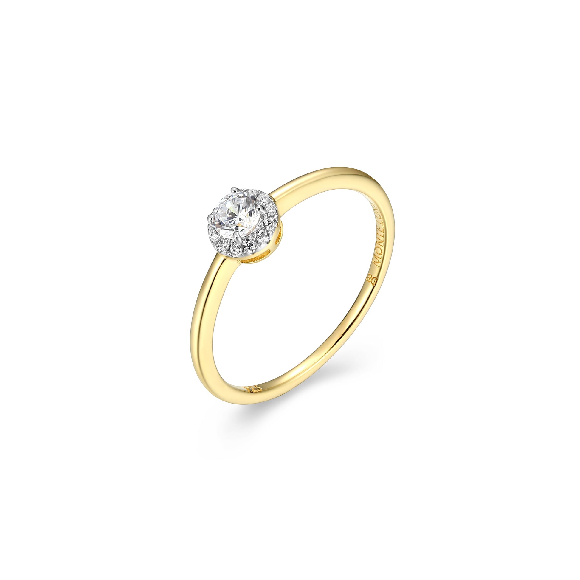 MR0157Y6 - Halo Promise Ring