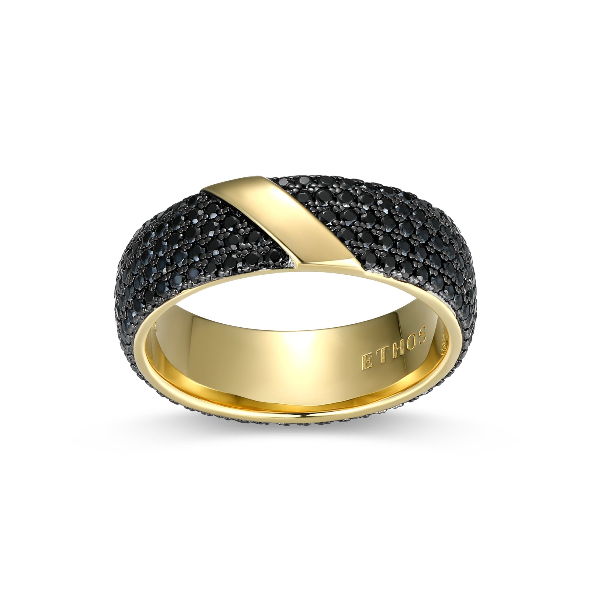 ur0091-eclipse-genuine-black-sapphire-two-tone-eternity-band-ring-in-14k-yellow-gold-plated-sterling-silver