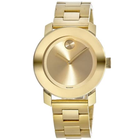 Movado Bold Champagne Dial Yellow Gold Ion-pated Ladies Watch 3600085