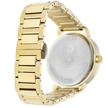 Movado Bold Evolution Yellow Gold-Tone Crystal Pave Dial Women's Watch 3600931
