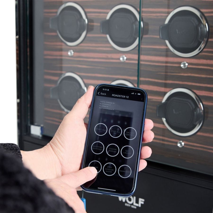 Wolf Roadster 12 Piece Watch Winder Cabinet 478656