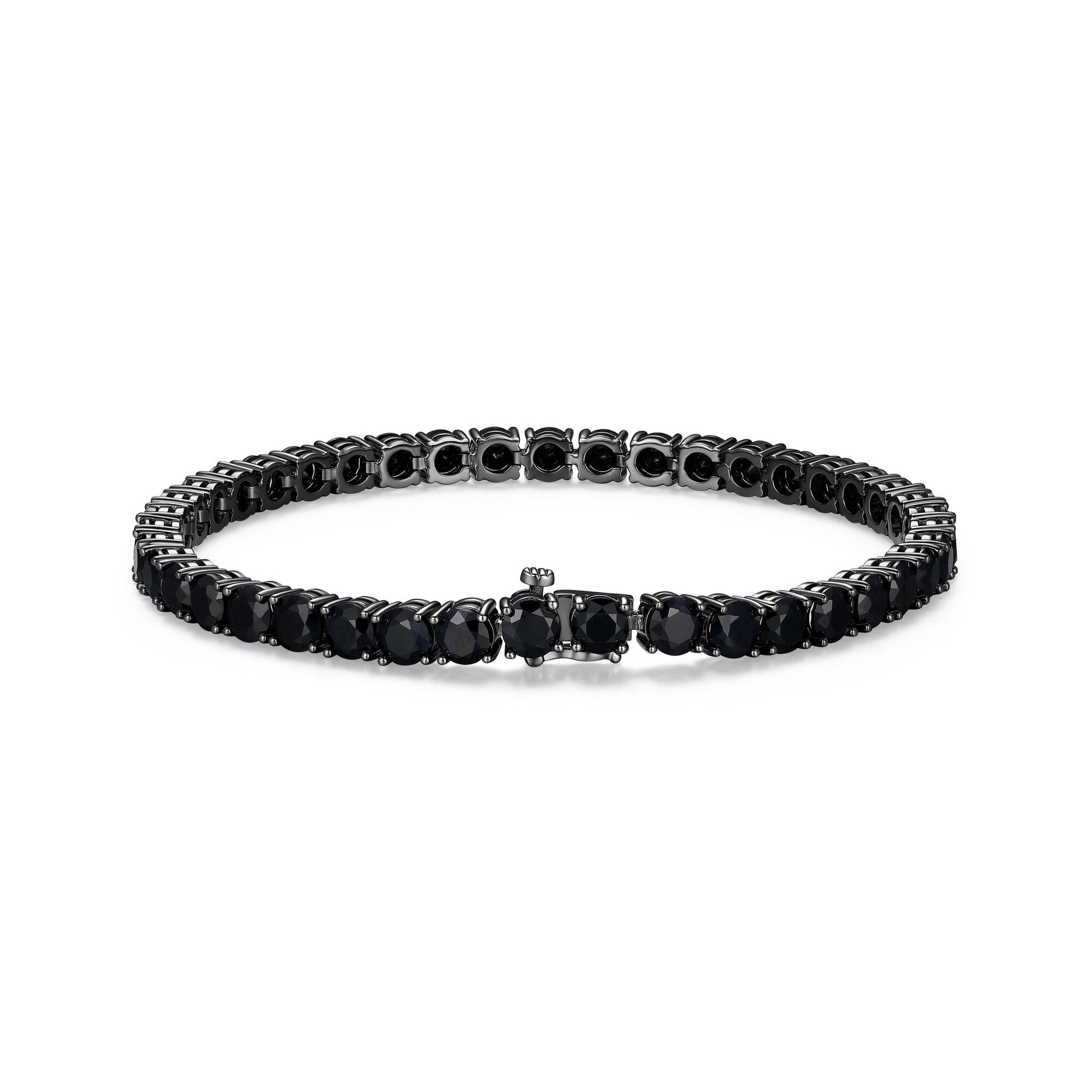 ub24b-basic-gunmetal-sterling-silver-and-black-sapphire-bracelet