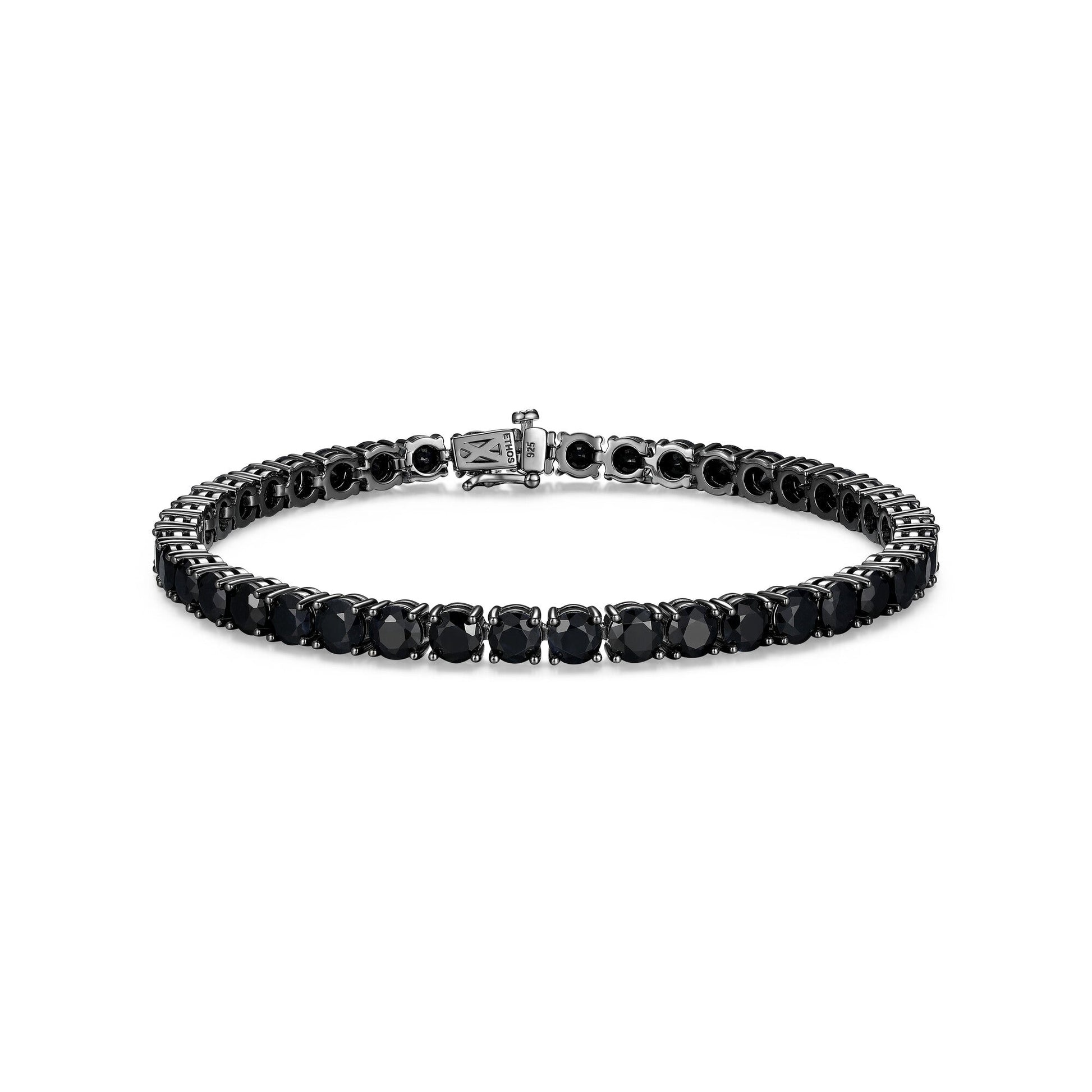ub24b-basic-gunmetal-sterling-silver-and-black-sapphire-bracelet