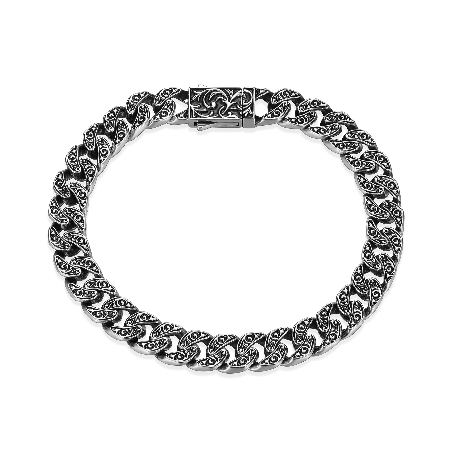 ub0085-chisel-classic-cuban-link-chain-bracelet-in-oxidized-rhodium-plated-sterling-silver