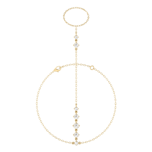 14K Gold Starlight Hand Chain