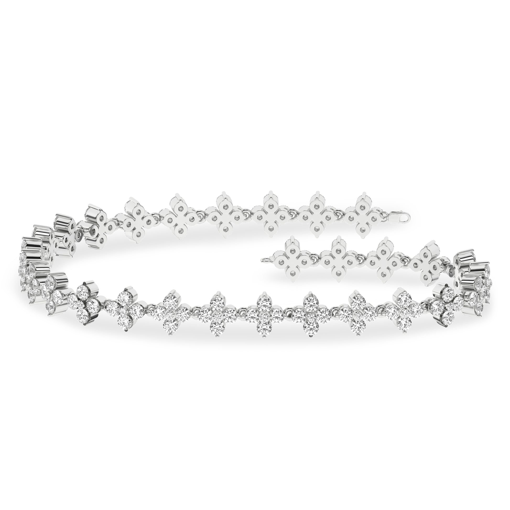 Flower Petals Stud Bracelet (Round)