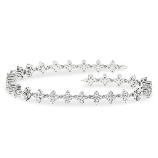Flower Petals Stud Bracelet (Round)