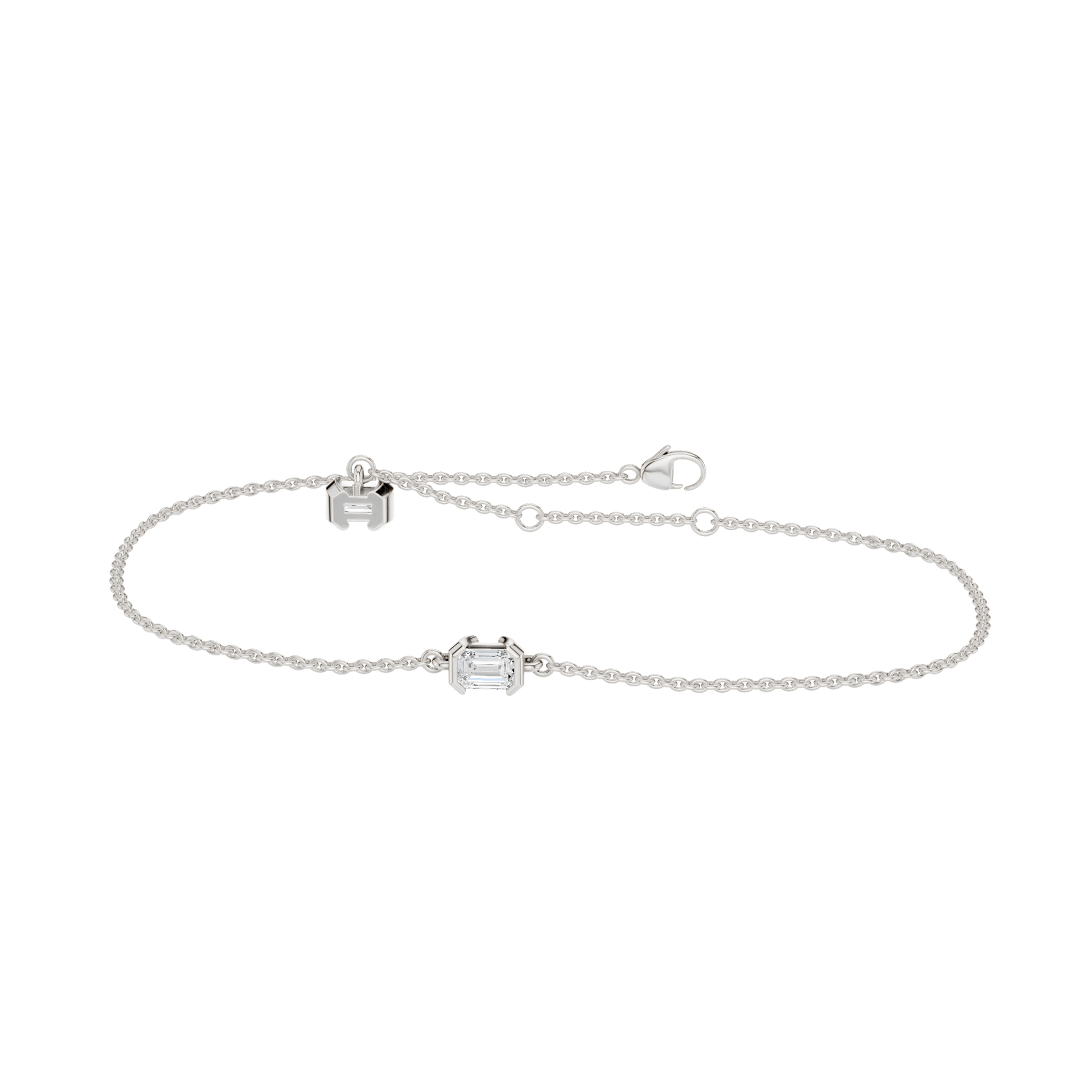 4-Prong Solitaire Bracelet(Emerald)