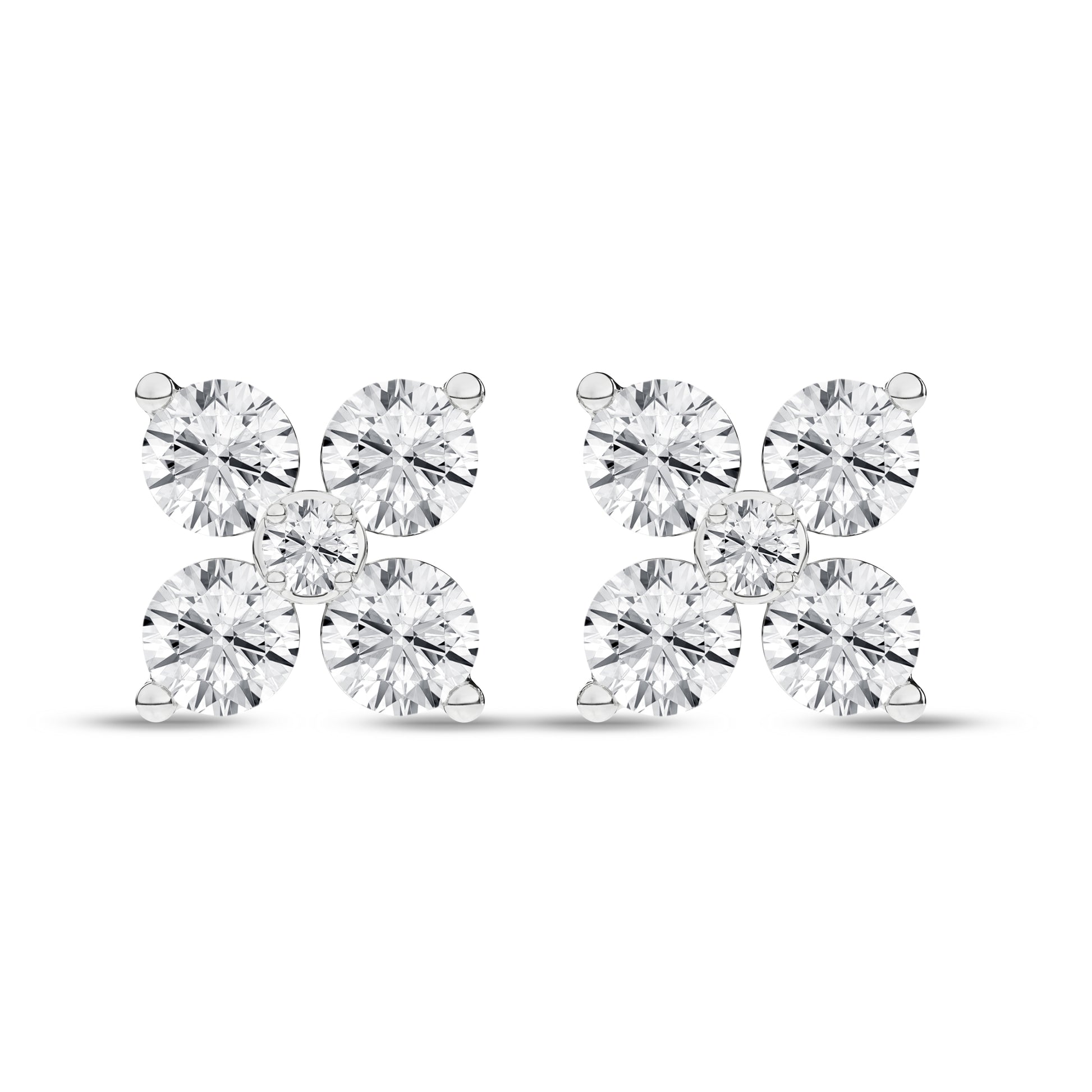 Flower Petals Stud Earrings (Round)