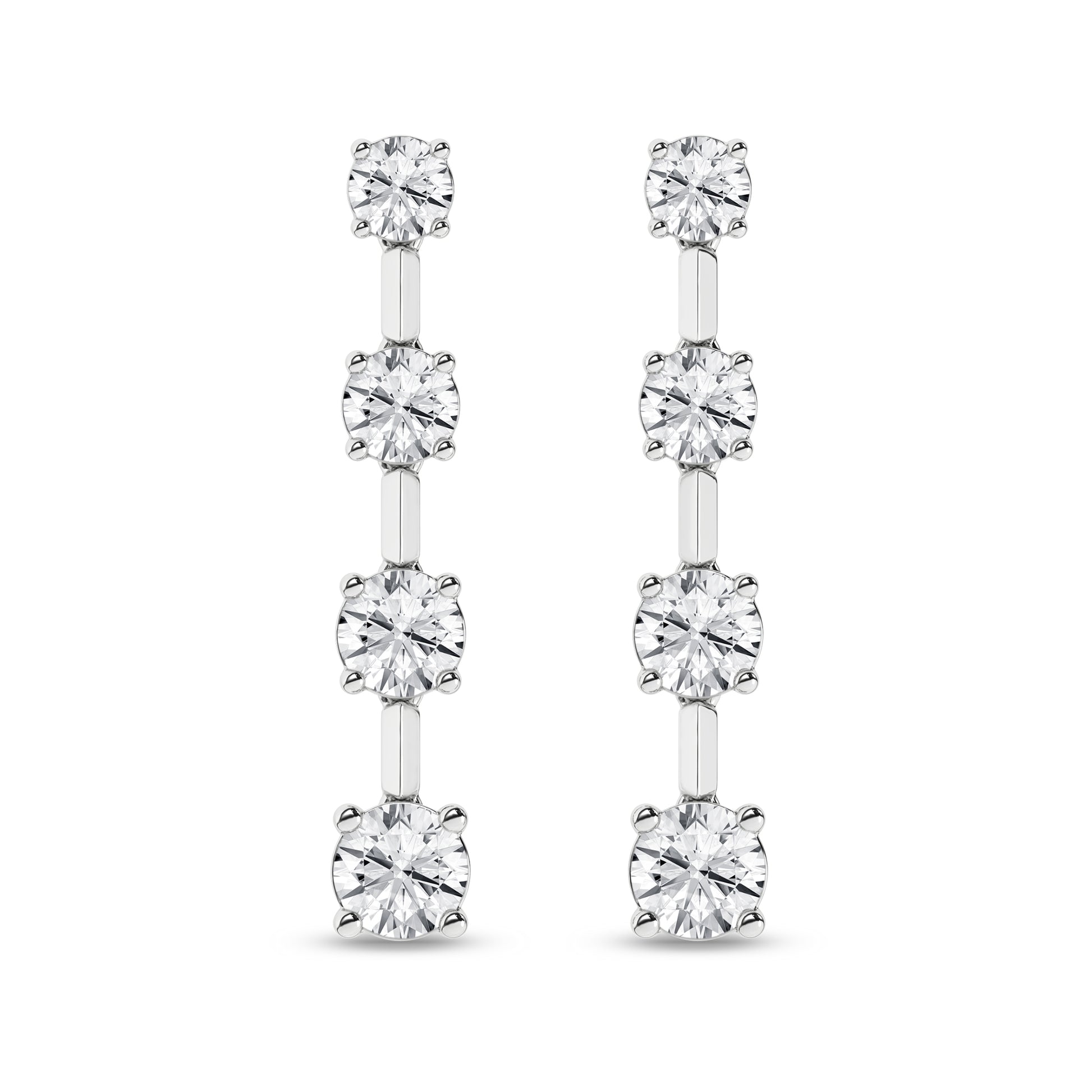 Graduated Drop Earrings (Round)
