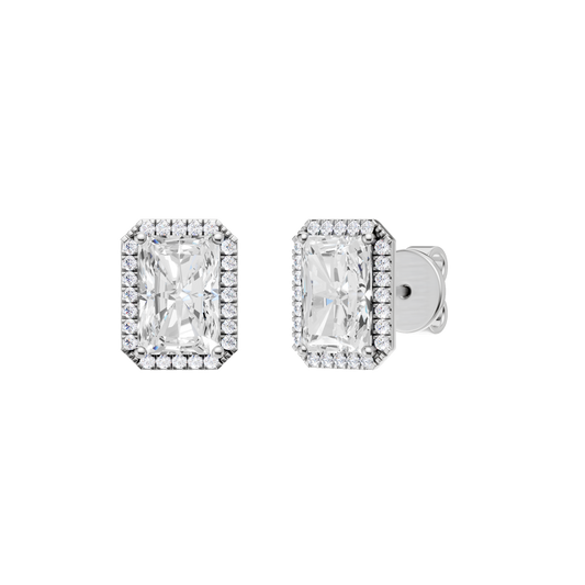 Petite Halo Stud Earrings(Radiant)