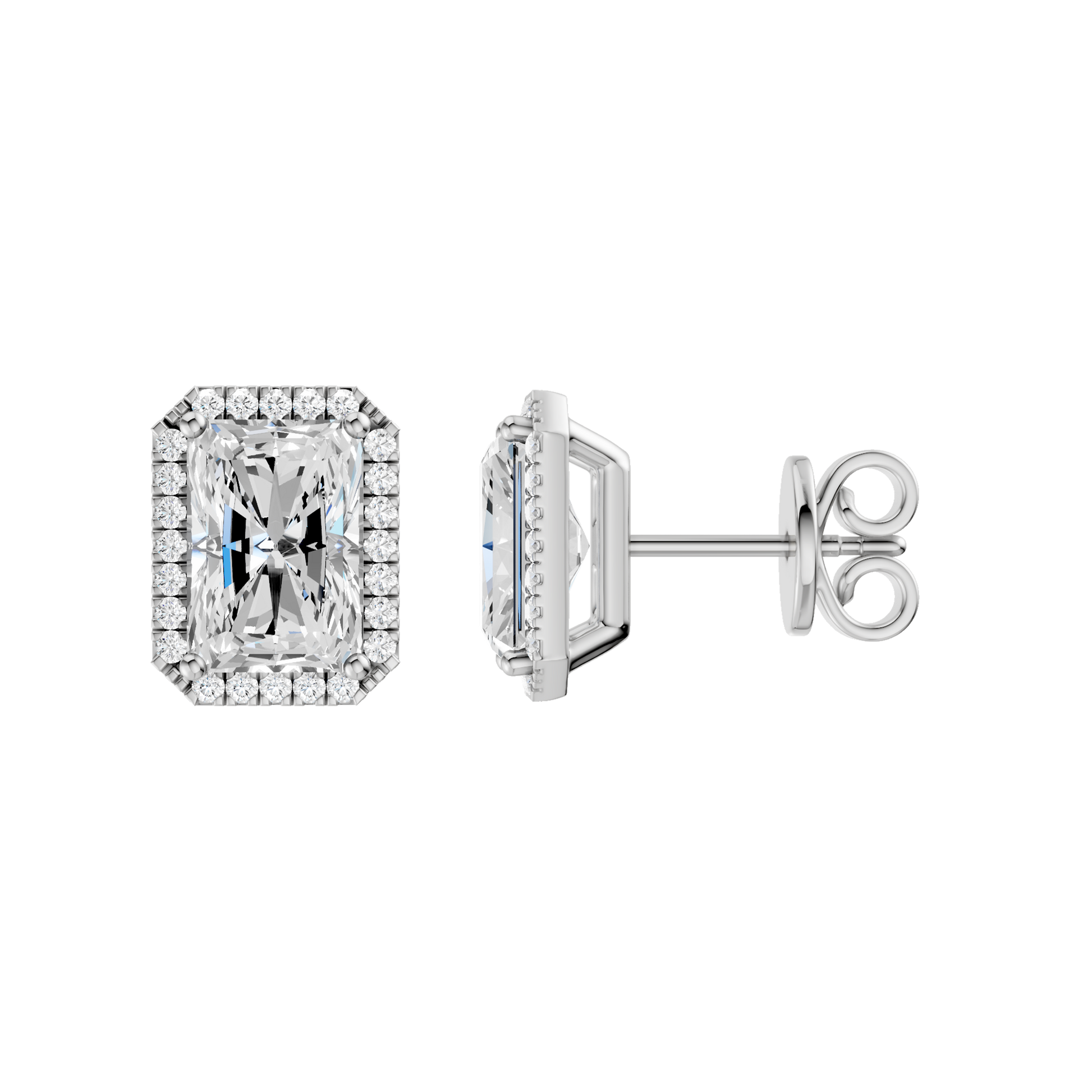 Petite Halo Stud Earrings(Radiant)