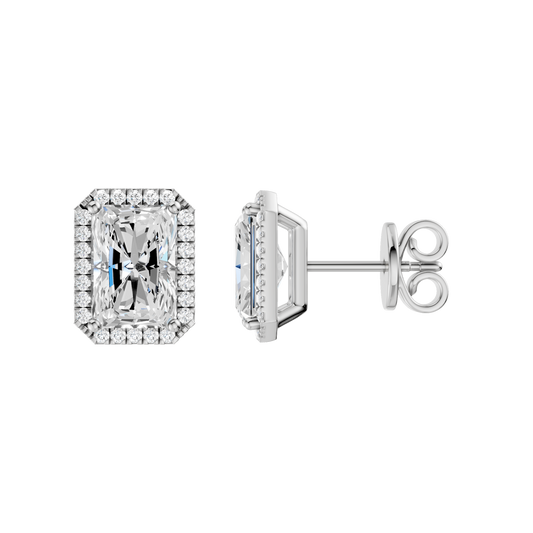 Petite Halo Stud Earrings(Radiant)