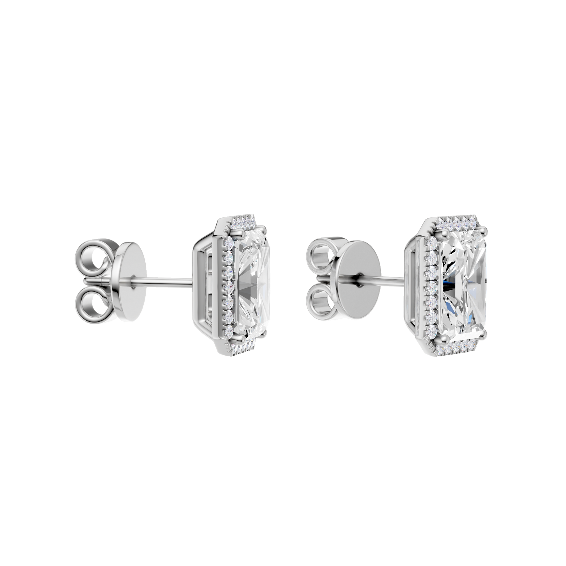 Petite Halo Stud Earrings(Radiant)