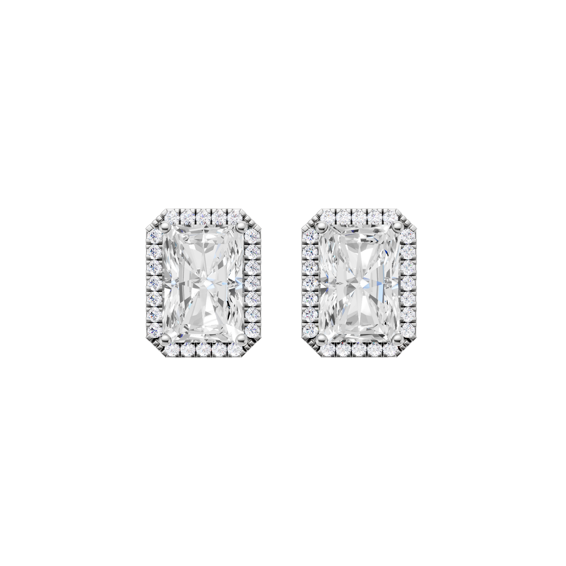 Petite Halo Stud Earrings(Radiant)