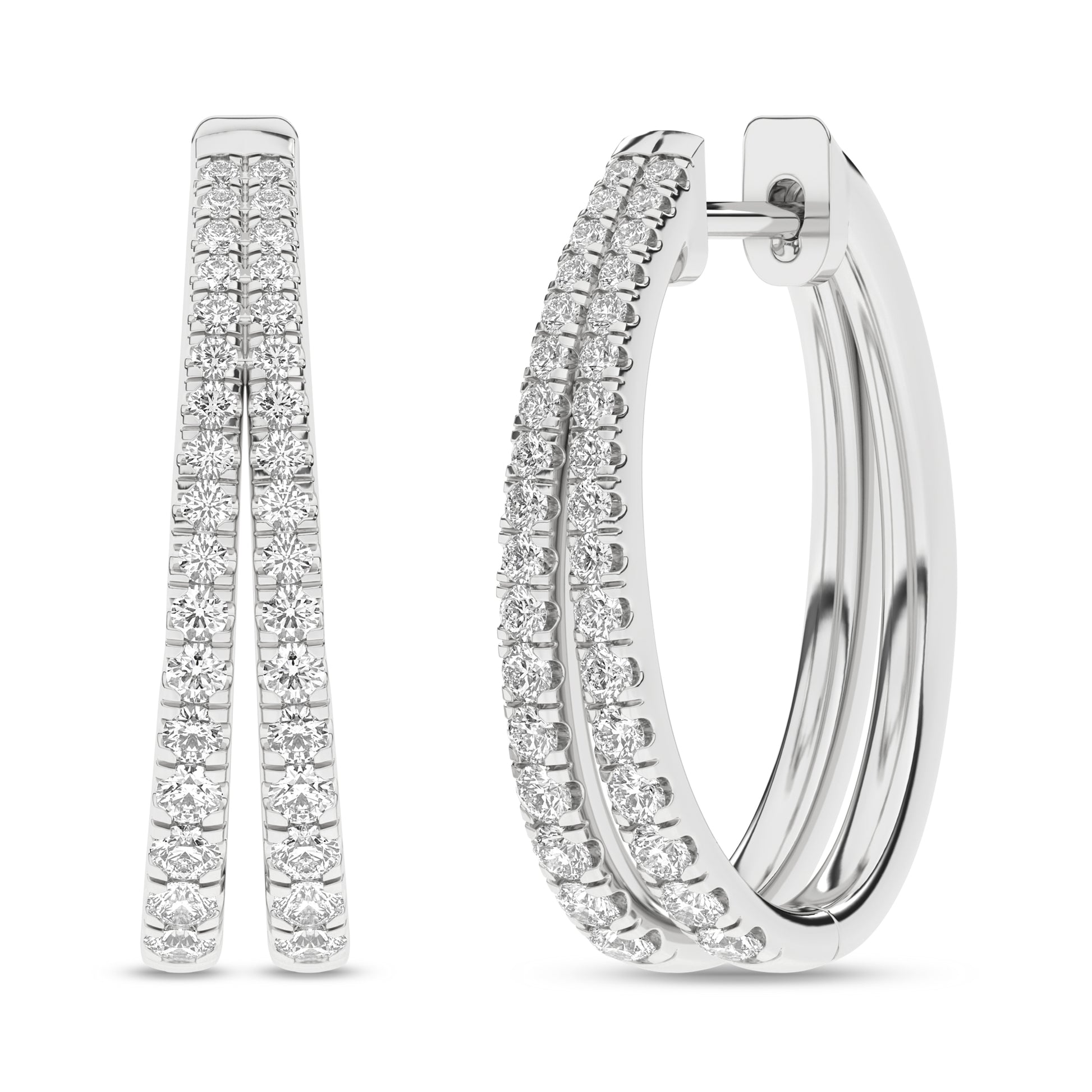 Split Hoop Earrings (Round)