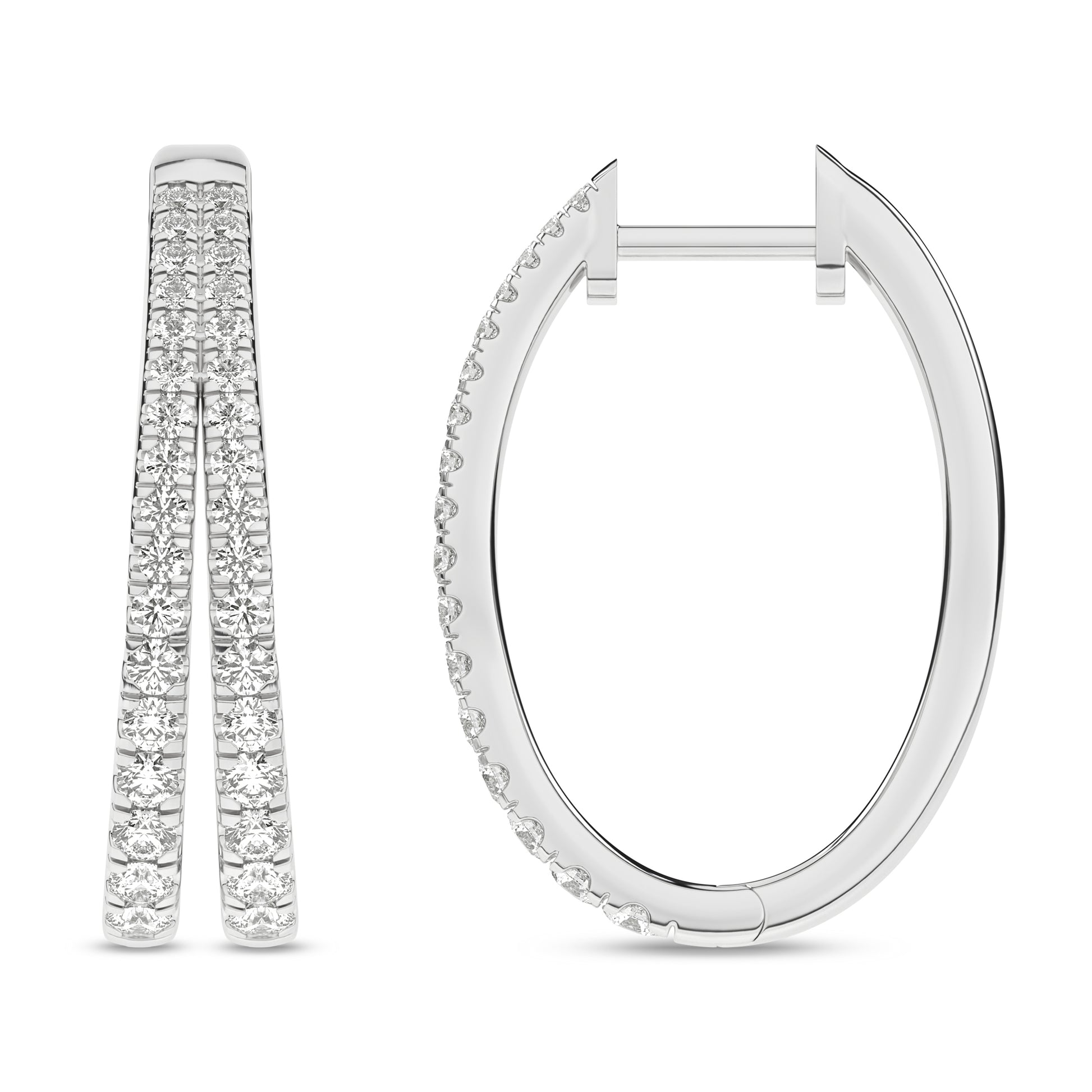 Split Hoop Earrings (Round)