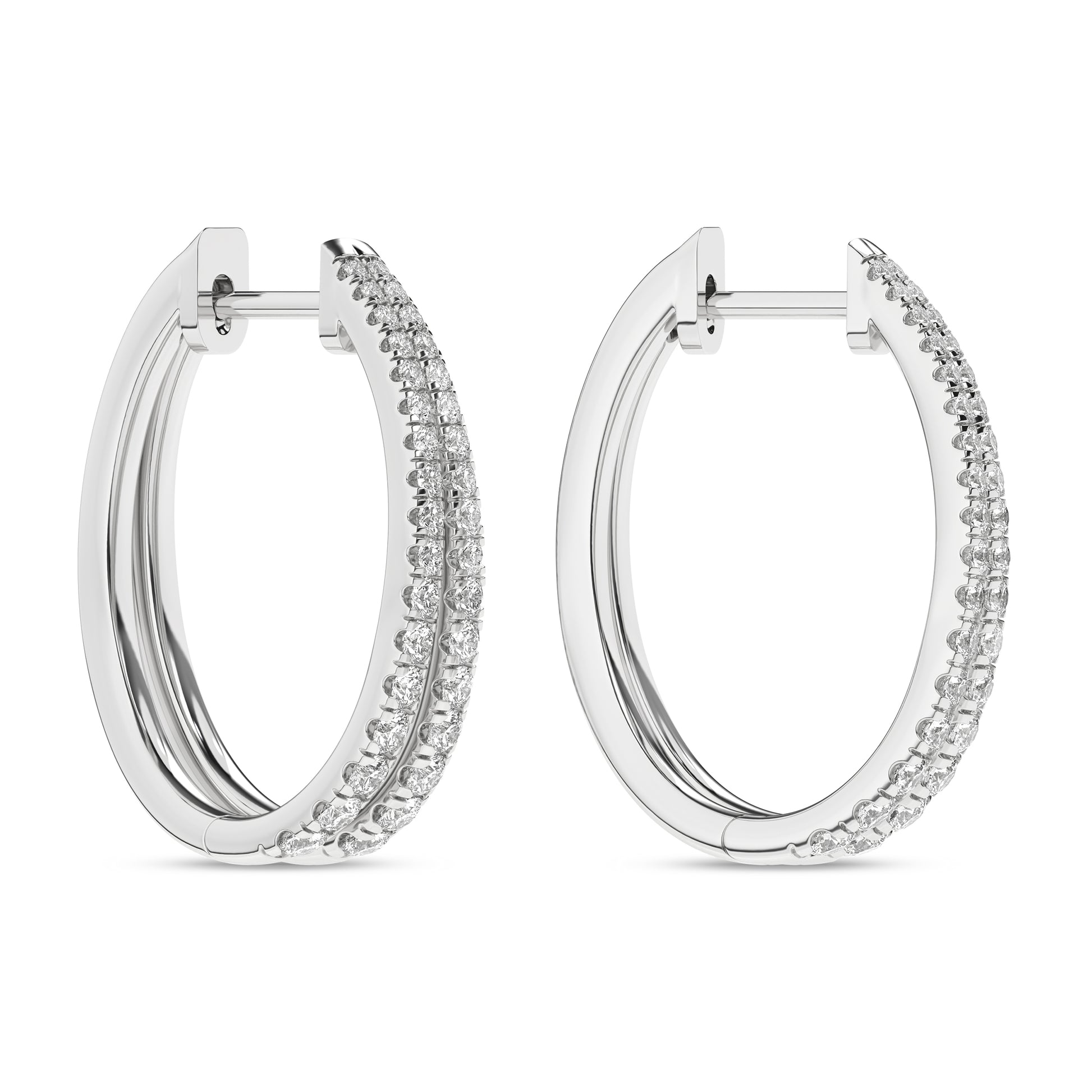 Split Hoop Earrings (Round)