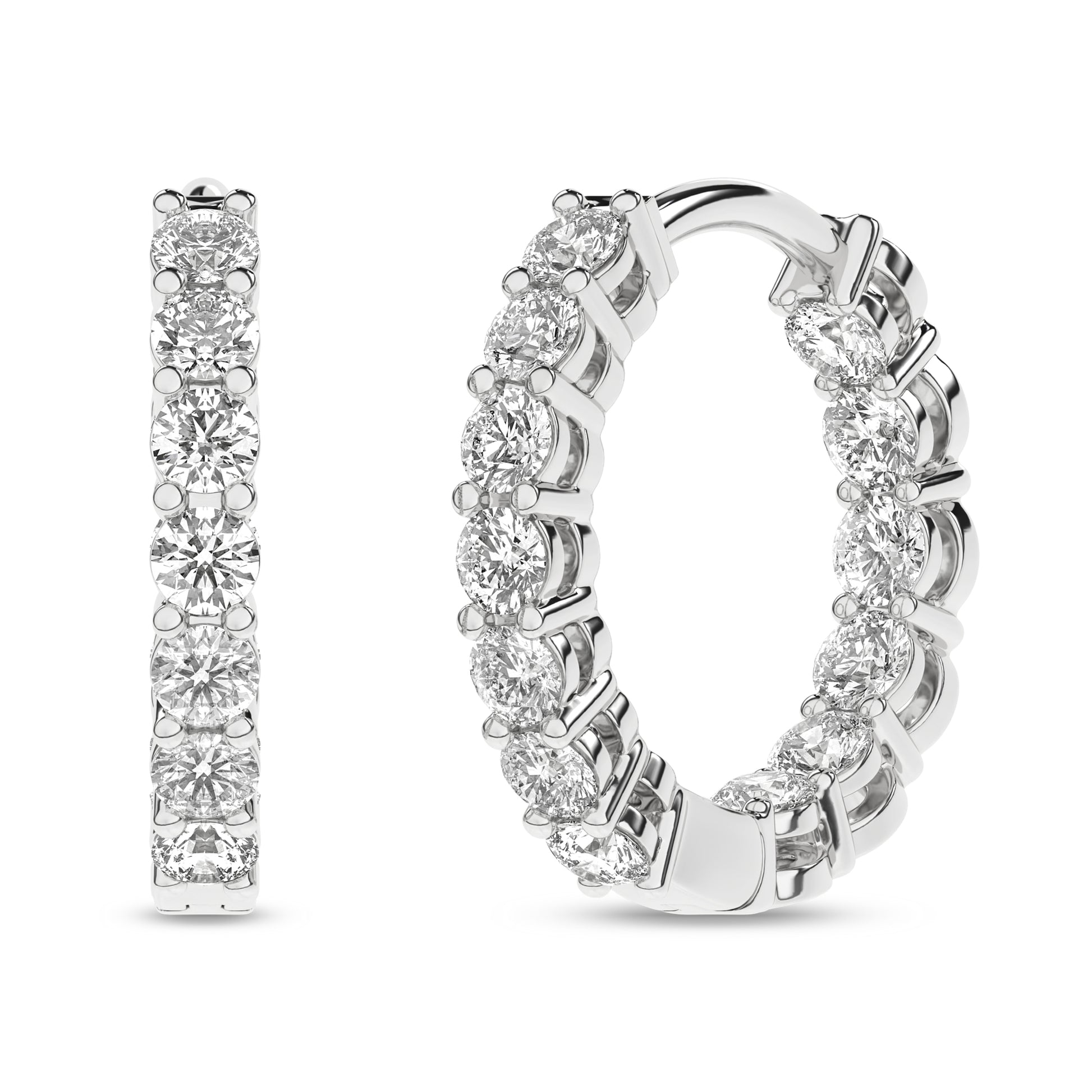 Inside-Out Huggies Hoop Earrings (Round)