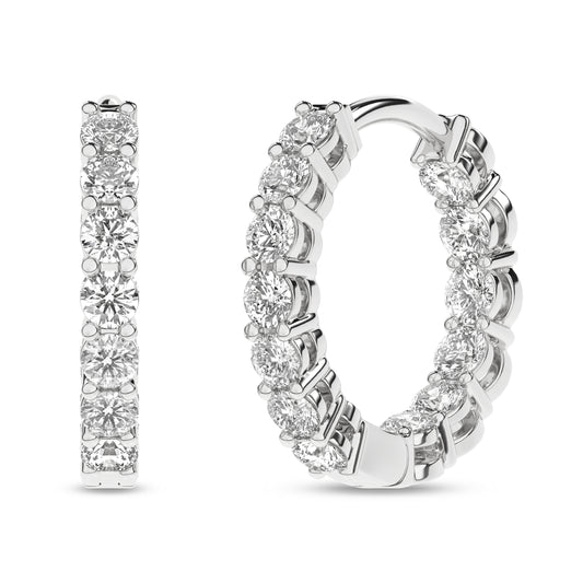 Inside-Out Huggies Hoop Earrings (Round)