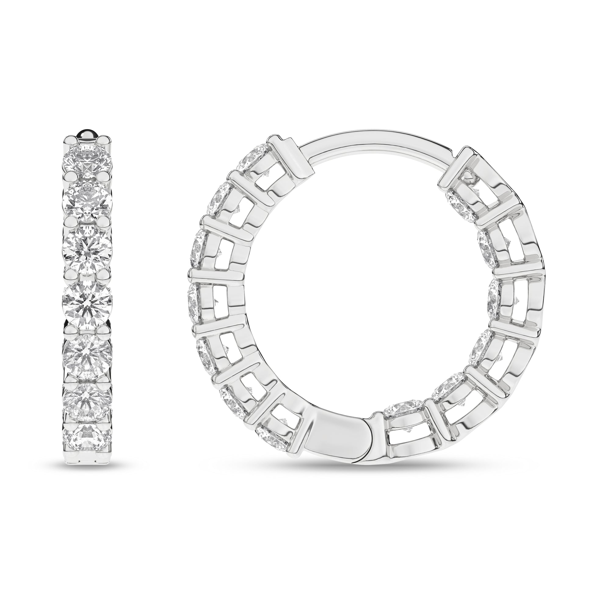 Inside-Out Huggies Hoop Earrings (Round)