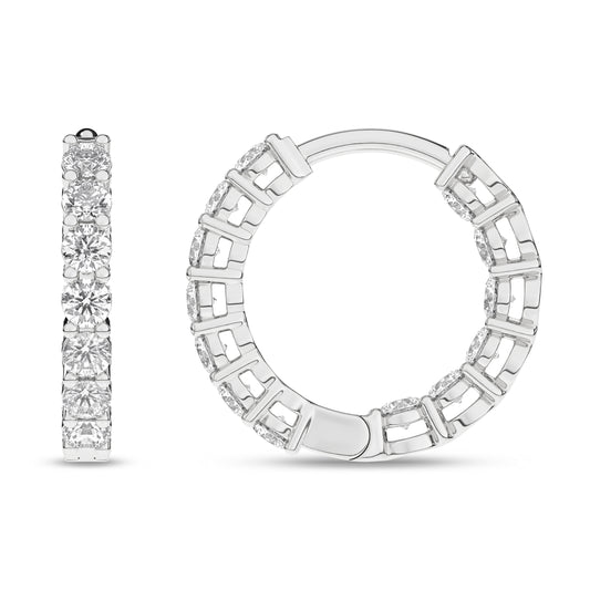 Inside-Out Huggies Hoop Earrings (Round)