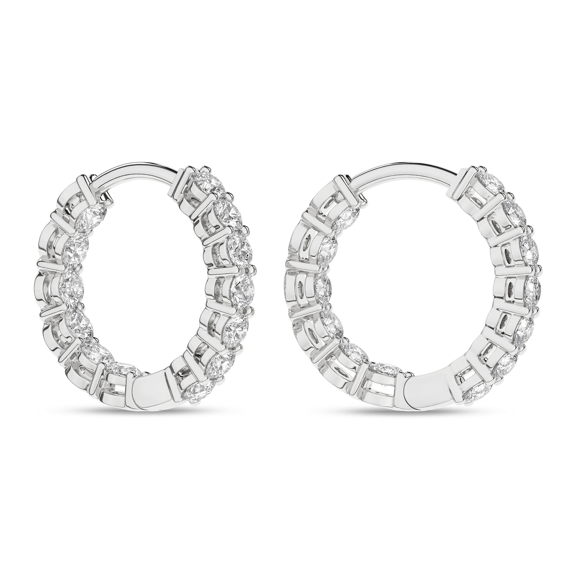 Inside-Out Huggies Hoop Earrings (Round)