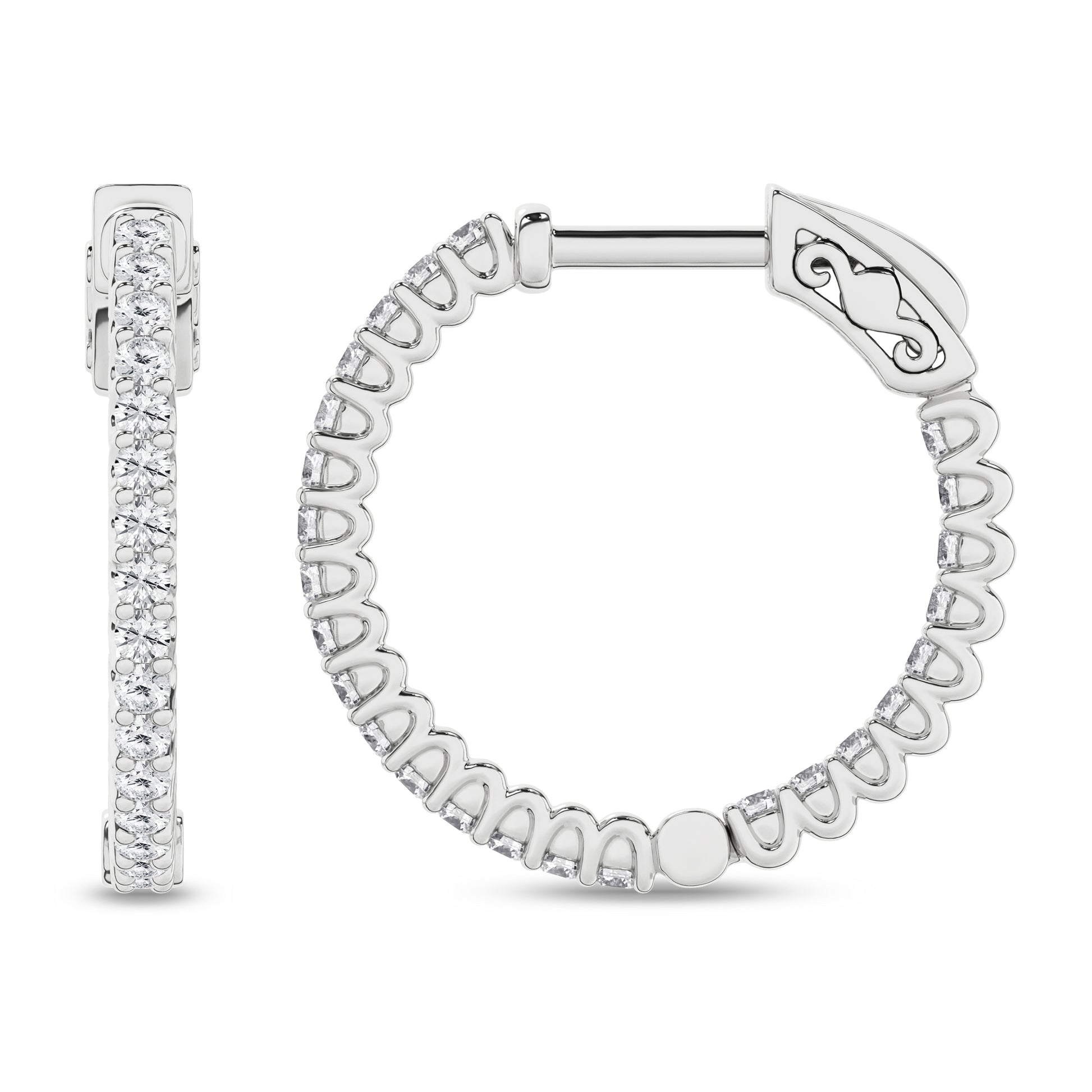 Inside-Out Hoop Earrings (Round)