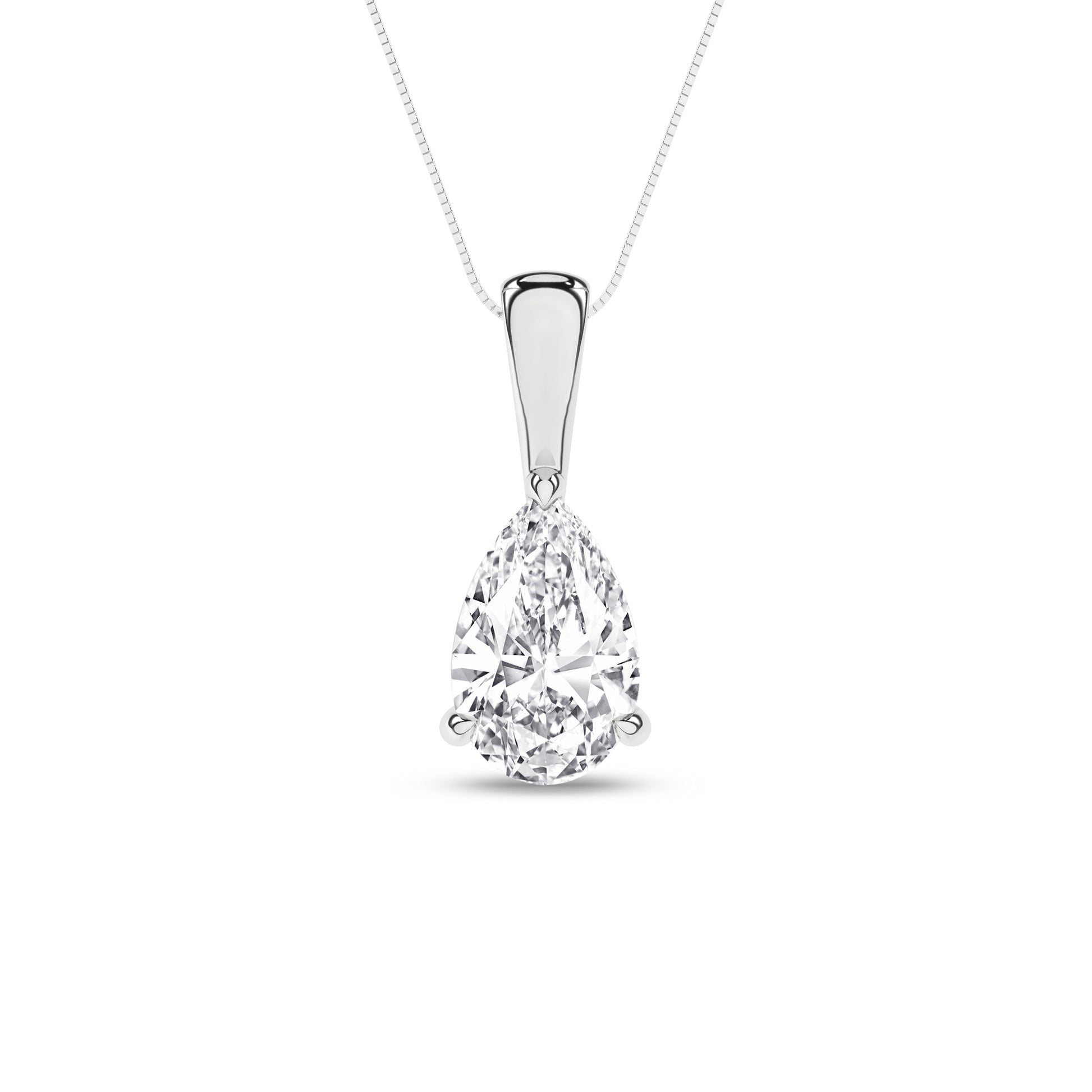 Solitaire Pendant (Pear)