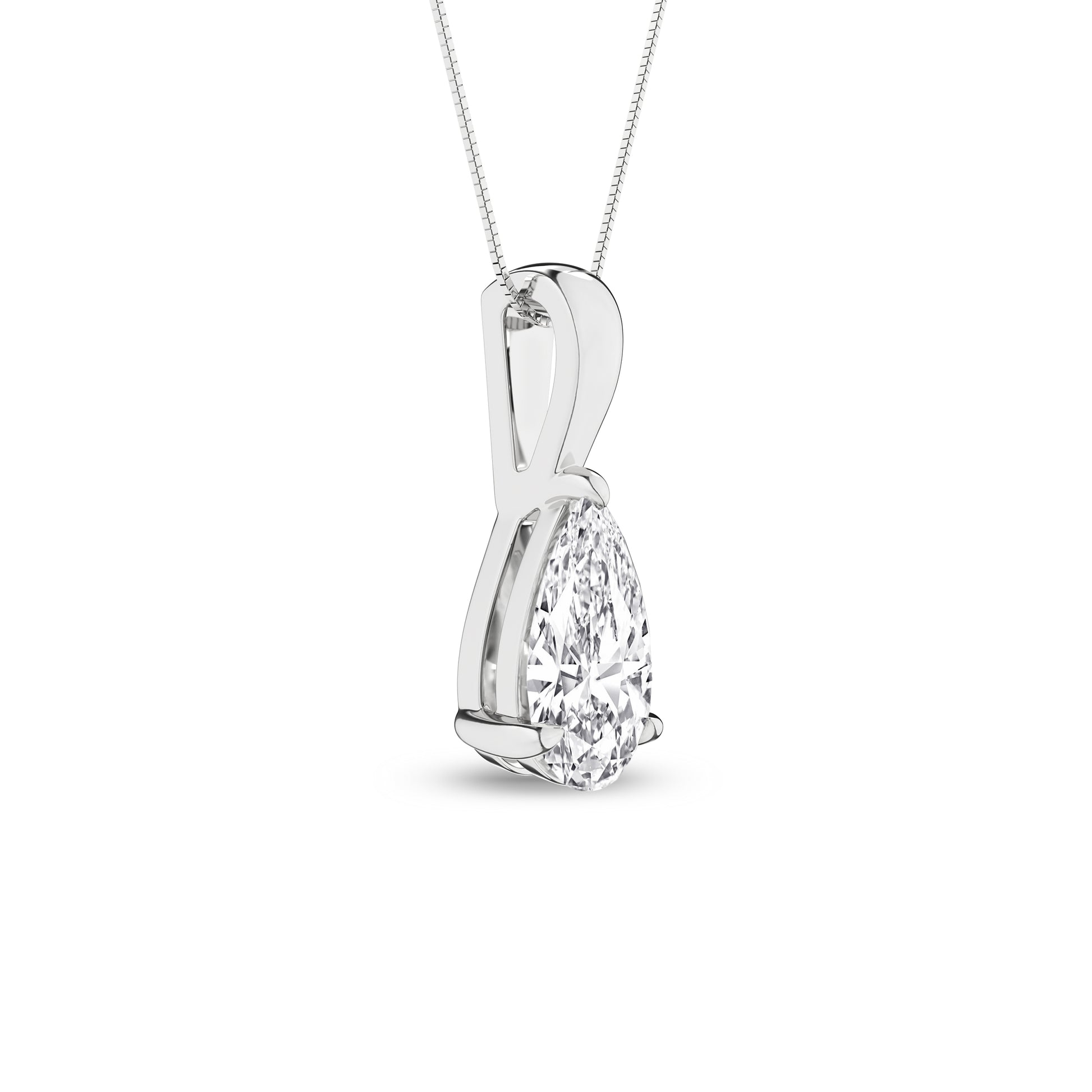 Solitaire Pendant (Pear)