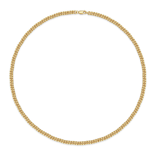 UN0129 - Gold-Filled Flat Curb Necklace