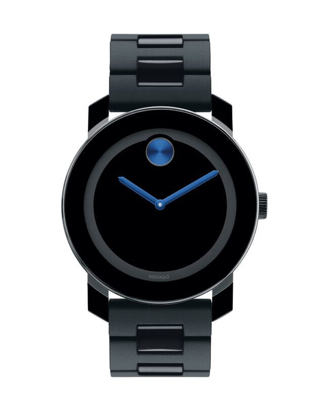 Movado Bold 42 mm Black Dial TR90 Polyurethane Men's Watch 3600099