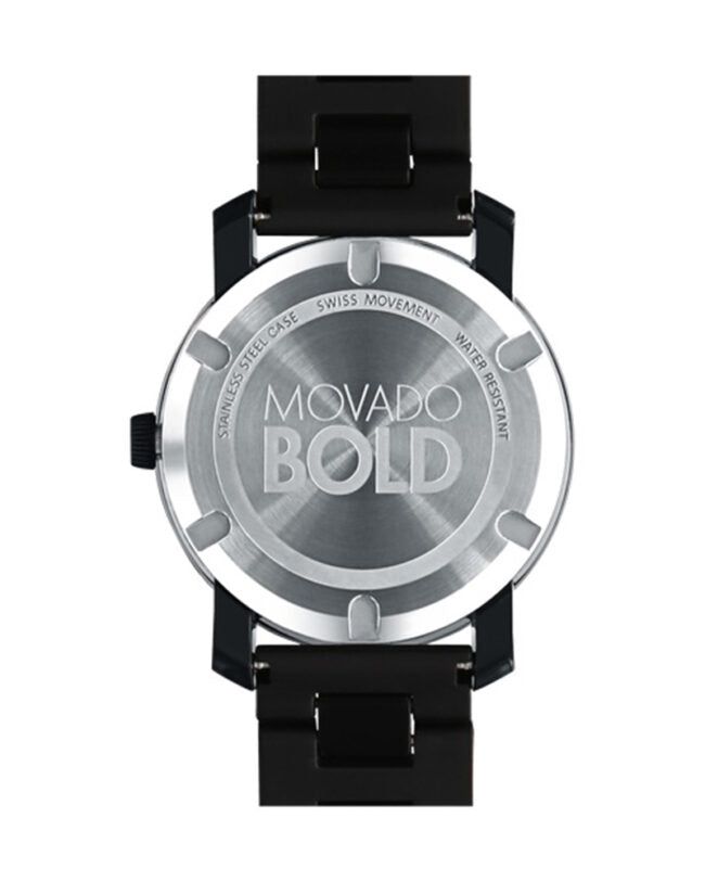 Movado Bold 42 mm Black Dial TR90 Polyurethane Men's Watch 3600099