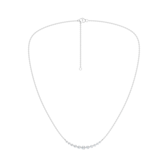 Smiley Graduated Diamond Necklace