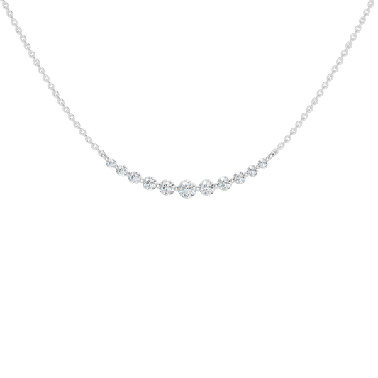 Smiley Graduated Diamond Necklace
