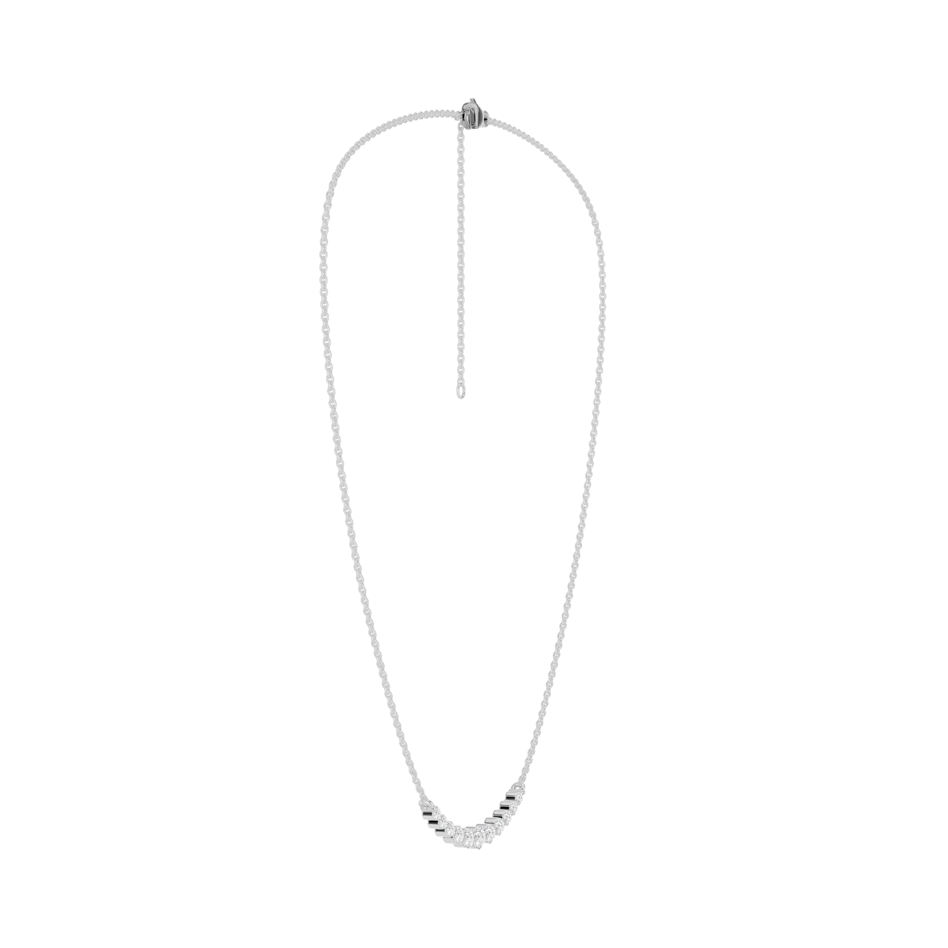 Smiley Graduated Diamond Necklace