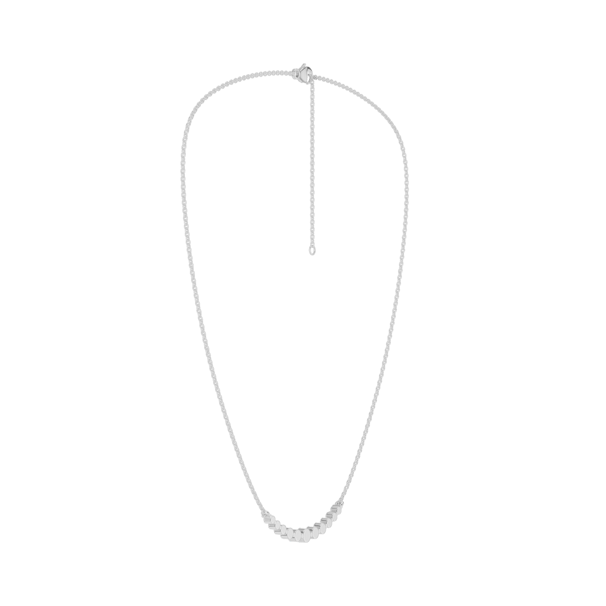 Smiley Graduated Diamond Necklace