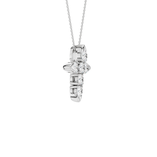 6-Stone Cross Pendant