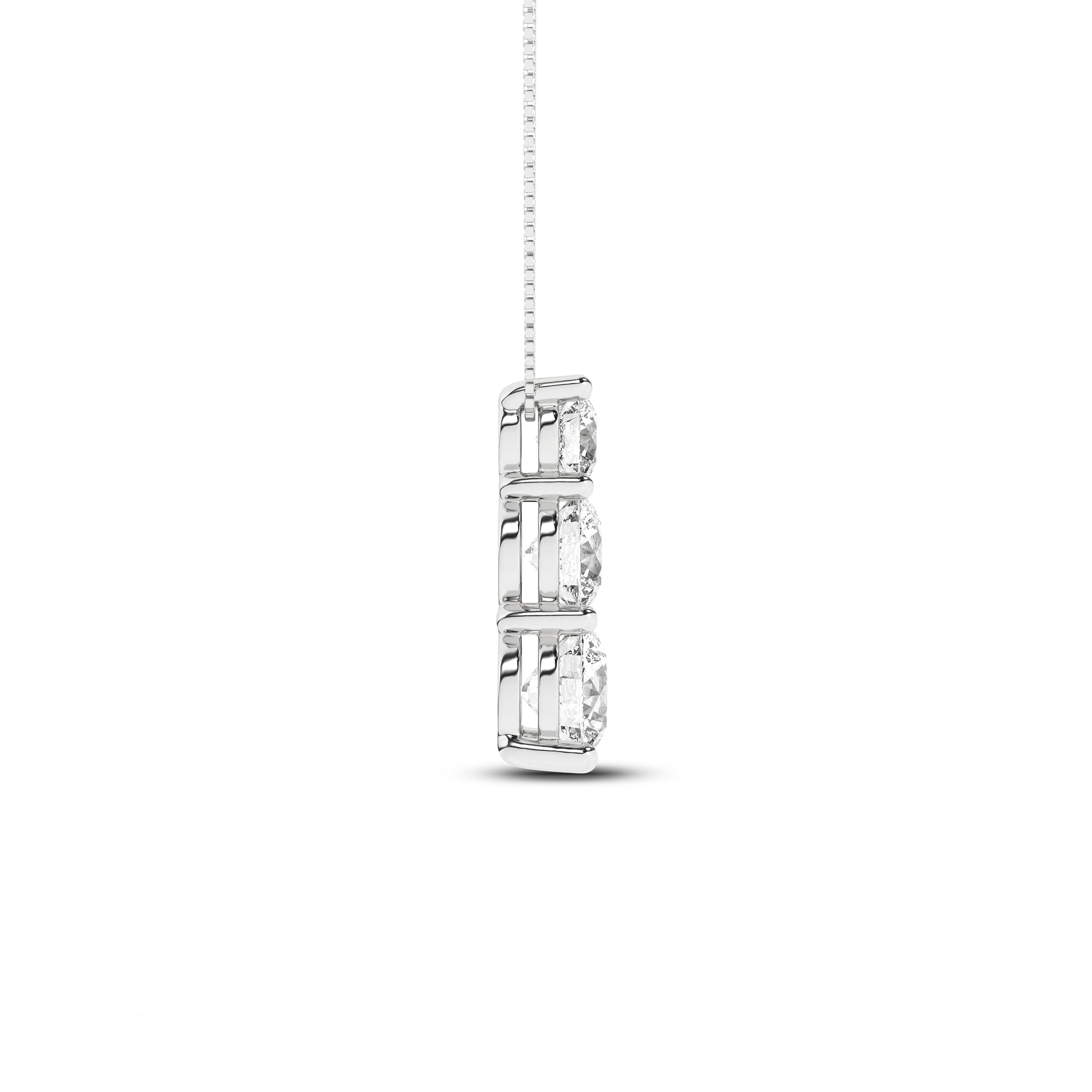 3-Stone Pendant (Round)