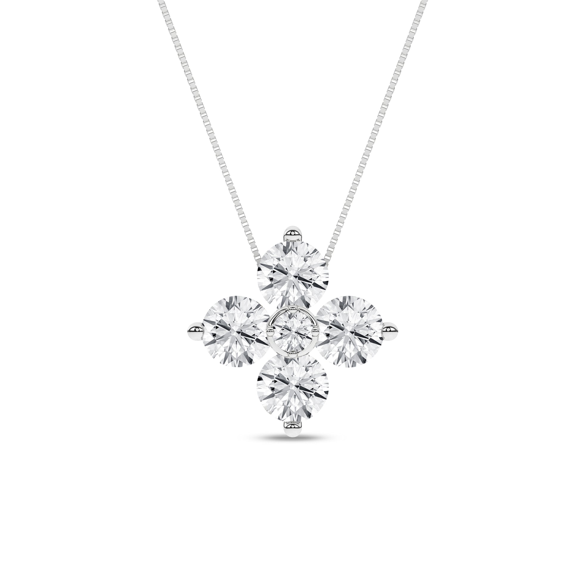 Flower Petals Stud Pendant (Round)