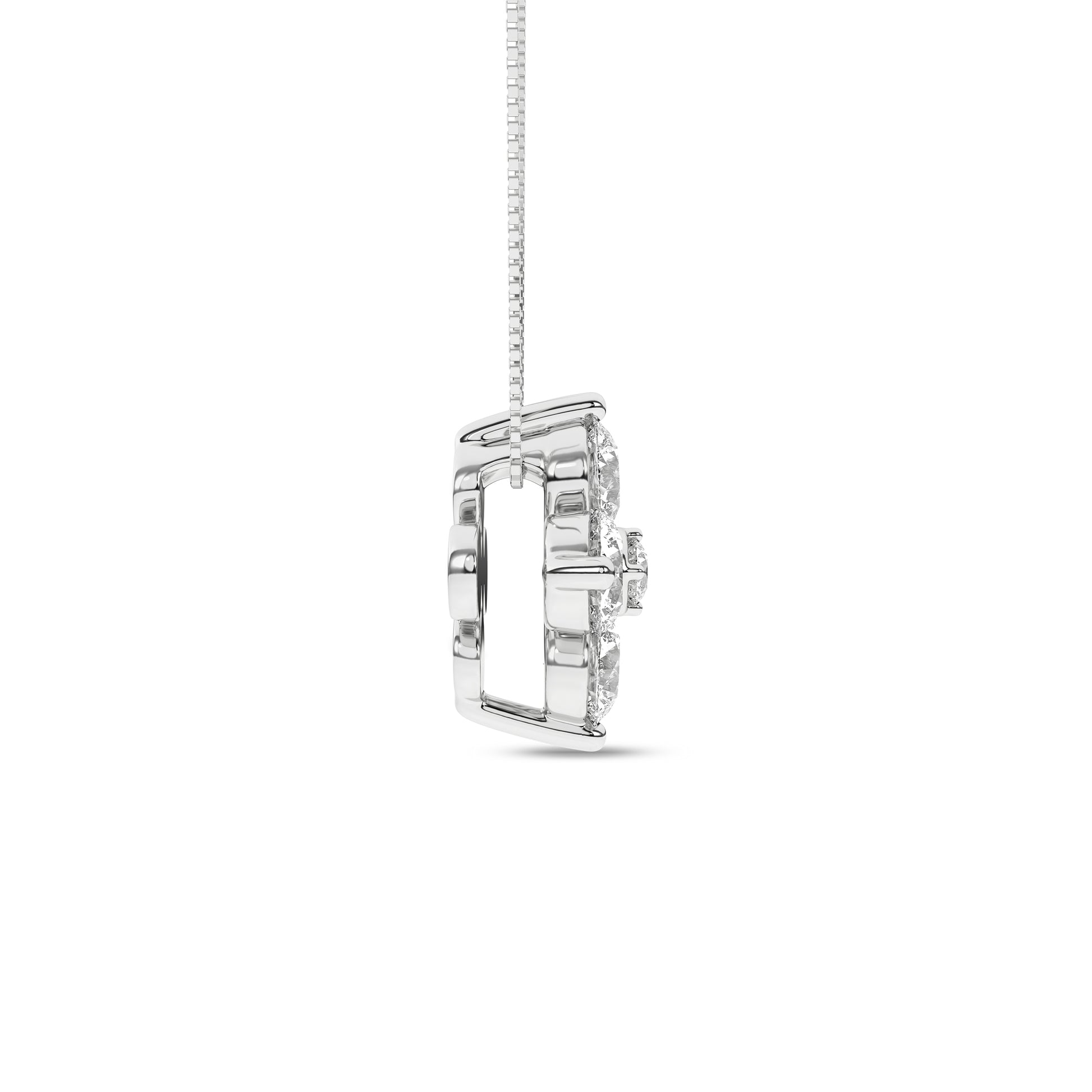 Flower Petals Stud Pendant (Round)
