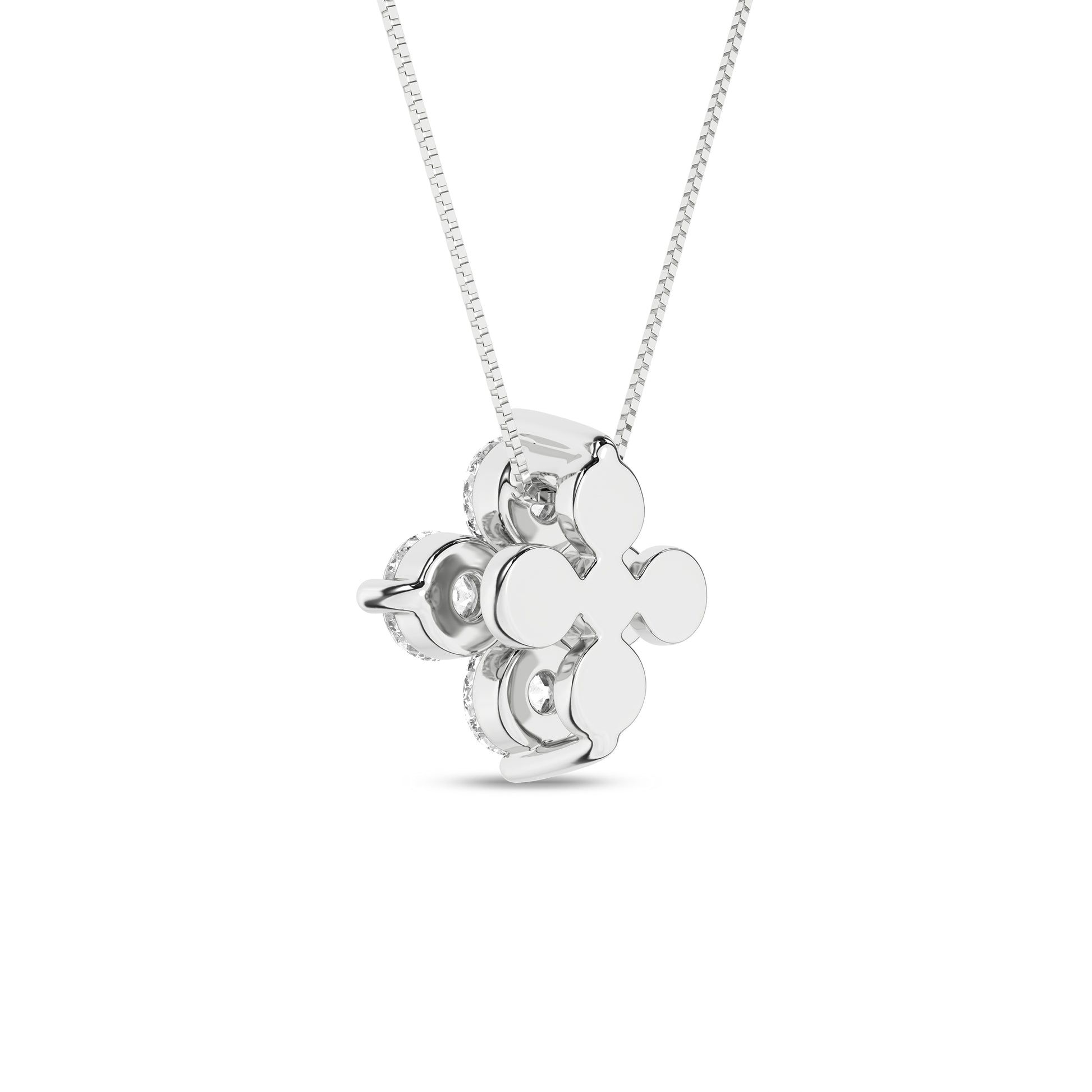 Flower Petals Stud Pendant (Round)