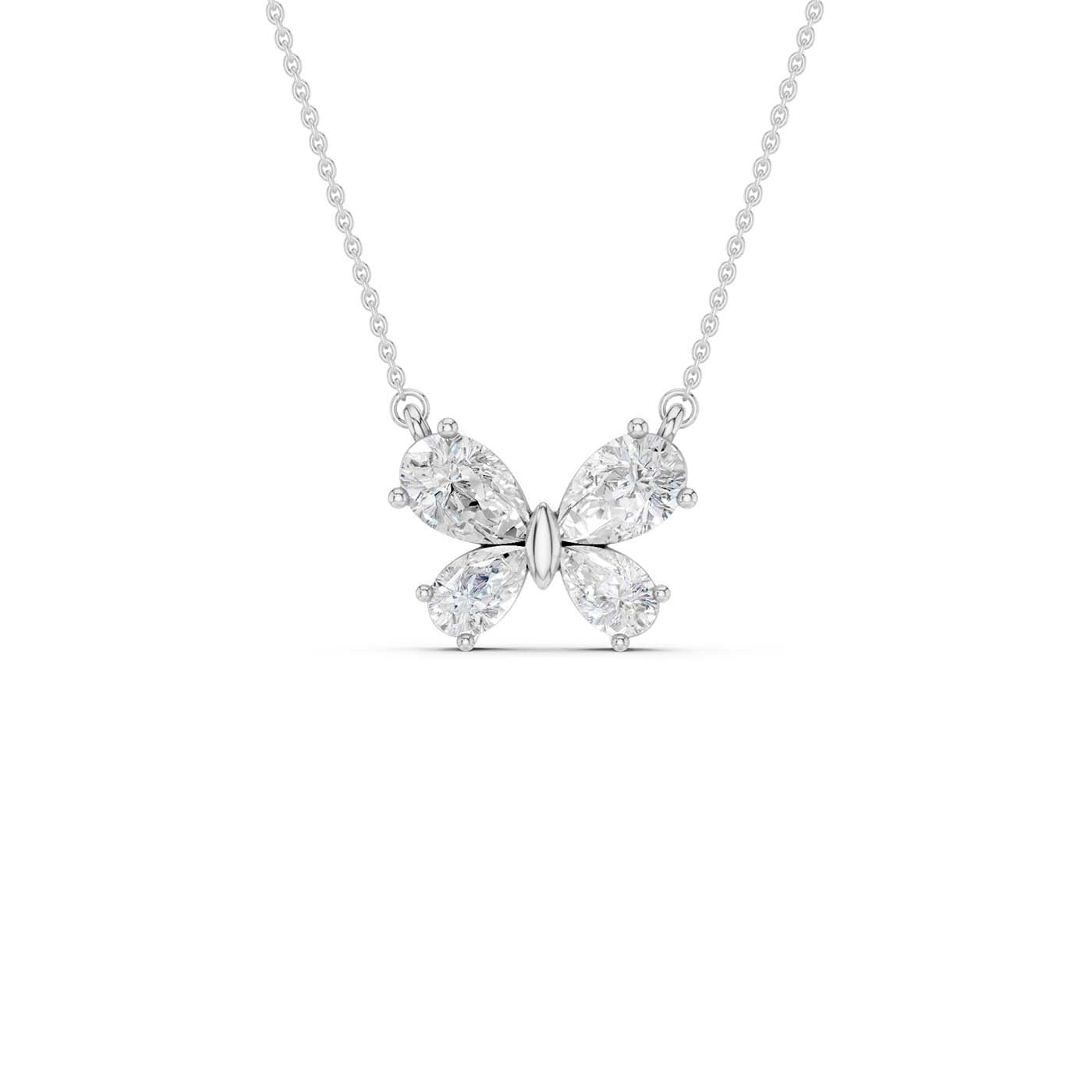 Butterfly Diamond Pendant(Pear)