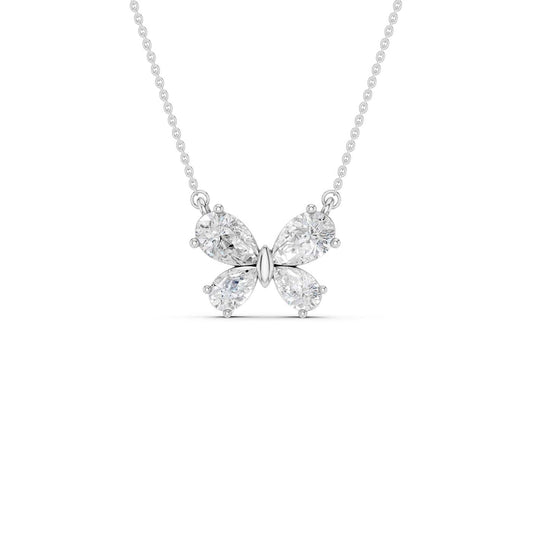 Butterfly Diamond Pendant(Pear)