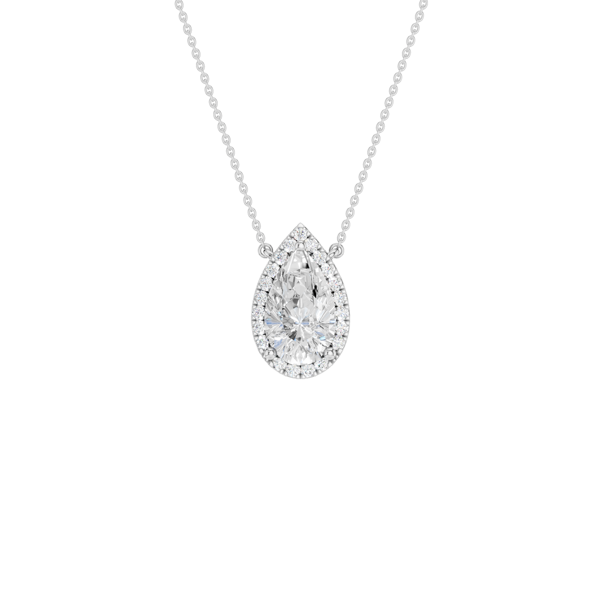 Petite Halo Pendant(Pear)