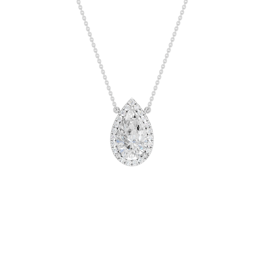 Petite Halo Pendant(Pear)
