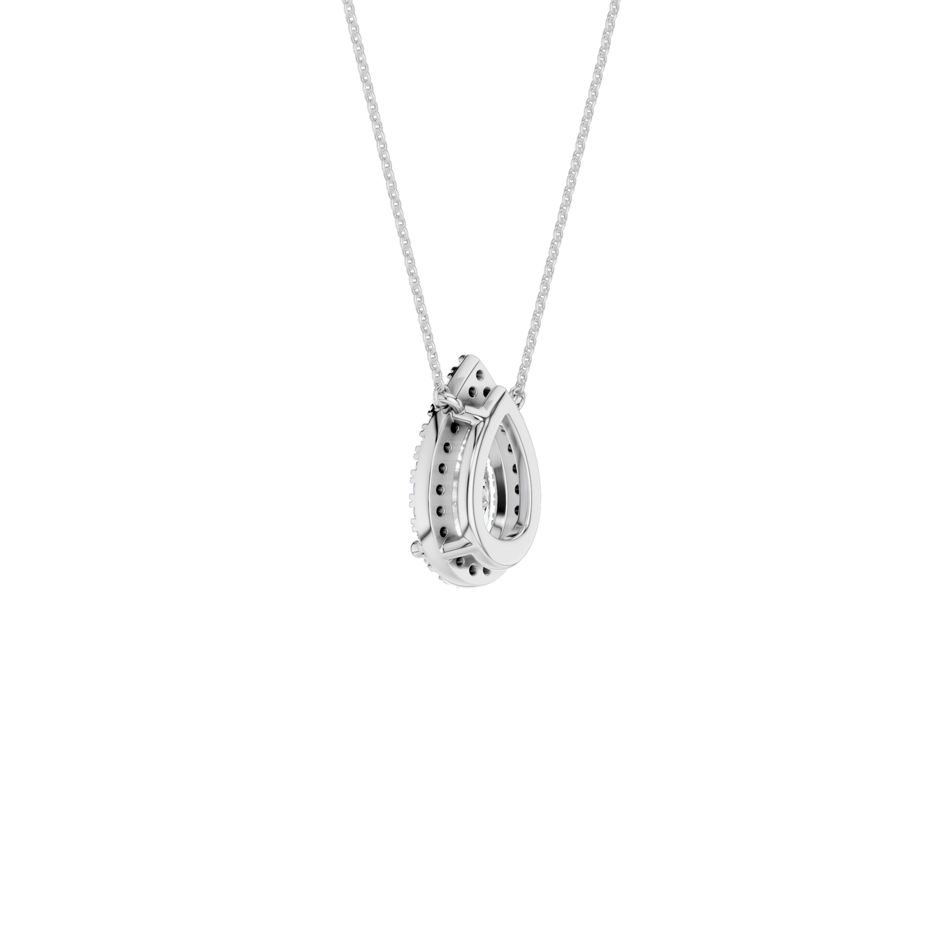 Petite Halo Pendant(Pear)